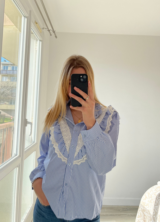 Blouse bleue Mykonos