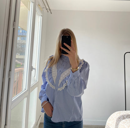 Blouse bleue Mykonos