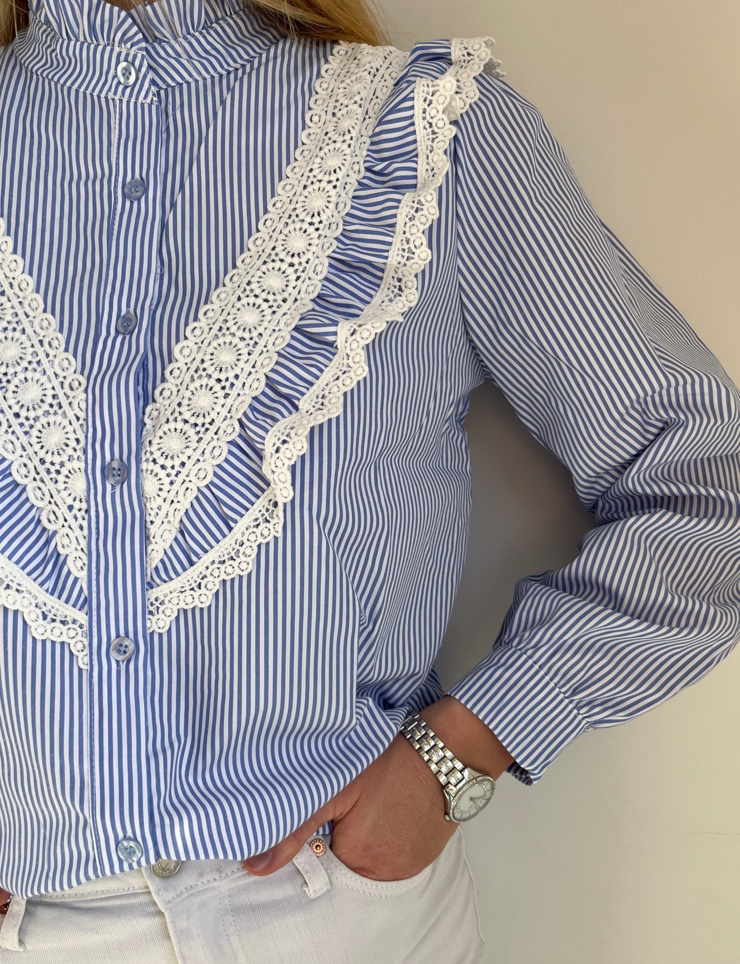 Blouse bleue Mykonos