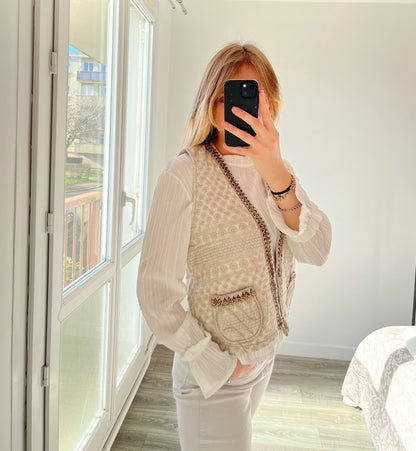 Gilet sans manche beige Oslo