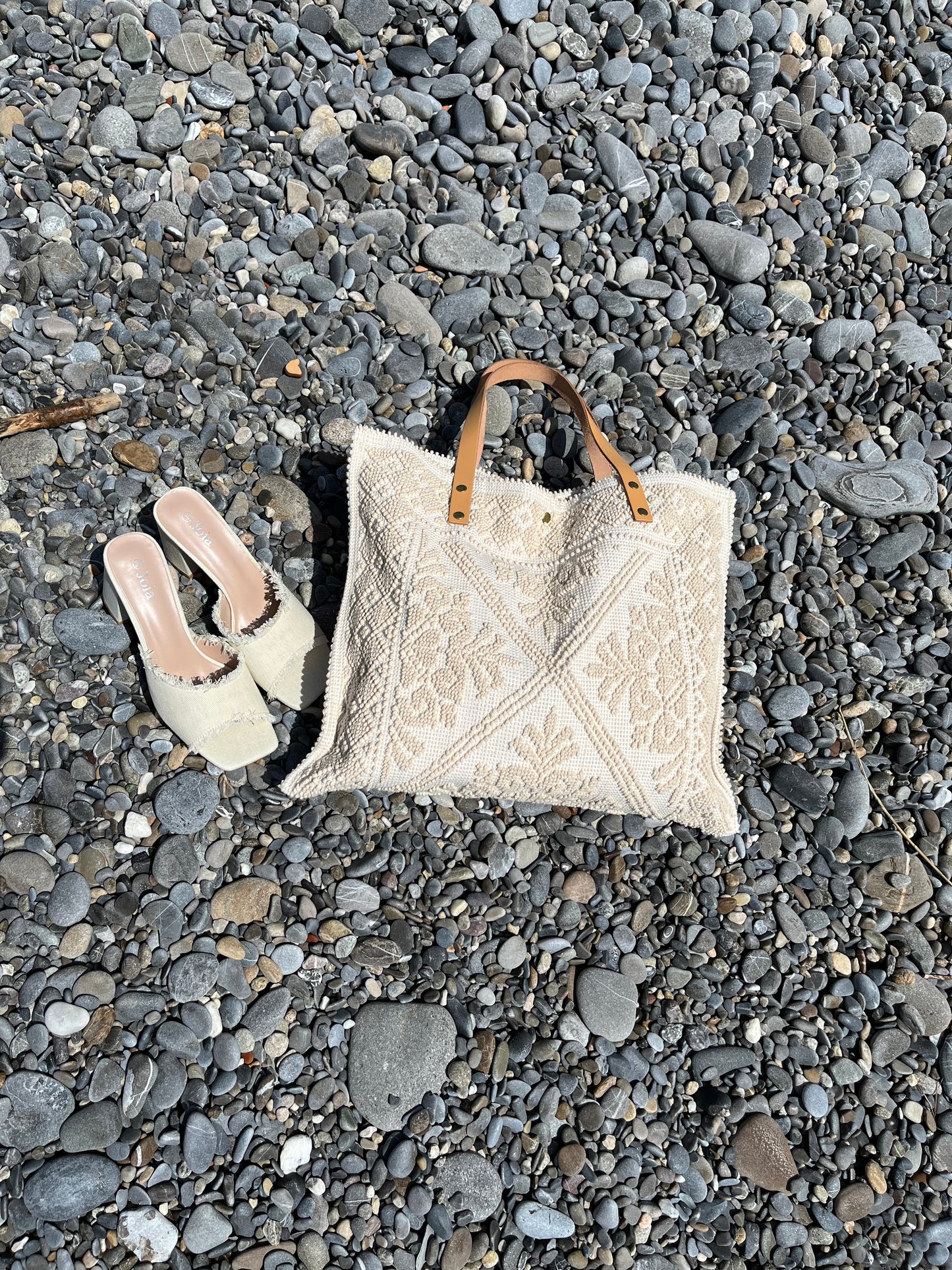 Sac de plage beige Ajaccio